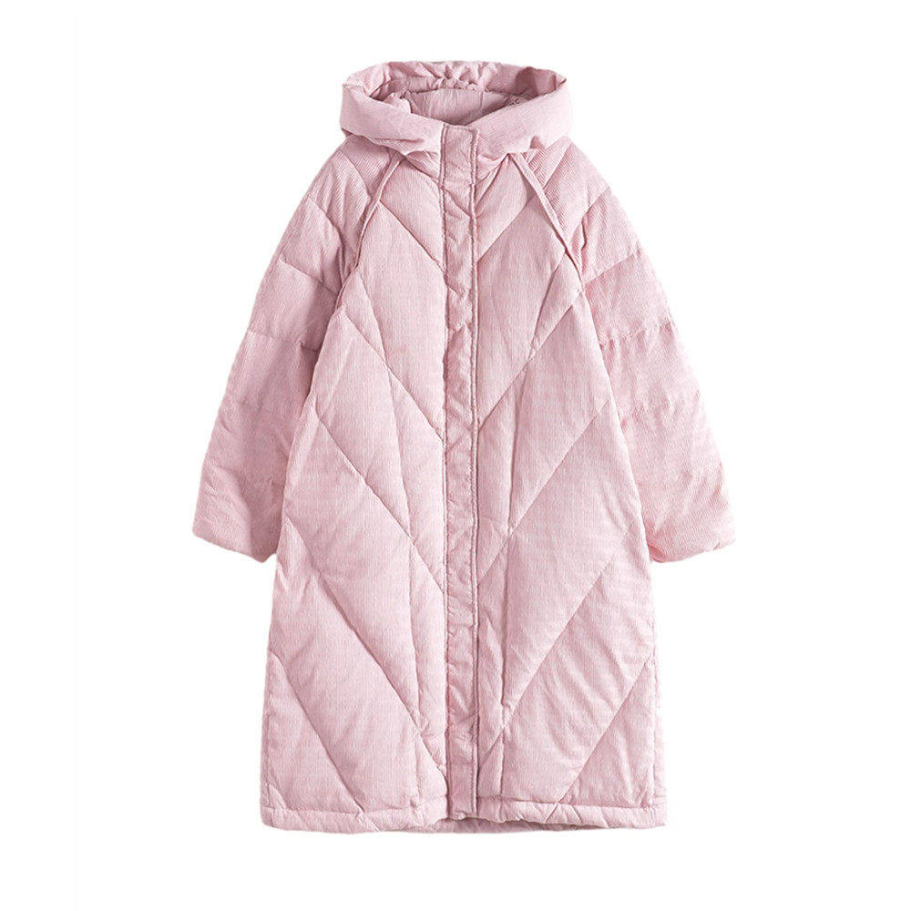 包邮Mixblu麦斯兰专柜正品纯色加厚连帽长款羽绒服女秋冬WXA20617