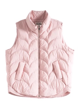 Mixblu麦斯兰专柜正品清新双插袋立领加厚90绒羽绒马甲女BXA30006