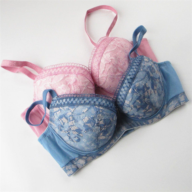 欧系列正品70b/75a刺绣薄棉杯三排扣聚拢胸罩女内衣文胸 oa13442