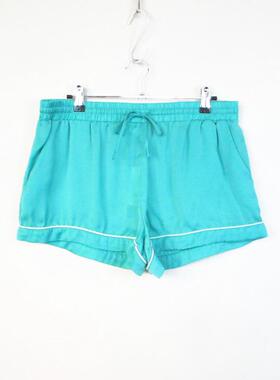 F21专柜正品休闲绑带松紧腰缎面短裤睡裤女夏 088923