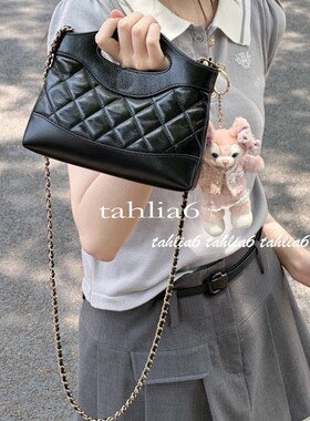 Tahlia 减龄神奇！24S油蜡羊皮31bag nano菱格链条手提斜跨包女