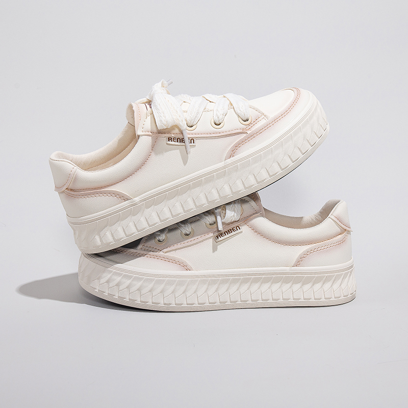人本奶盖小众潮小白鞋