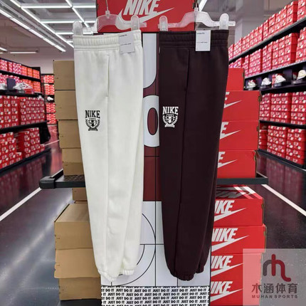 佳佳奥莱NK男女儿童加绒薄绒童装长裤束脚裤运动休闲裤FZ4720