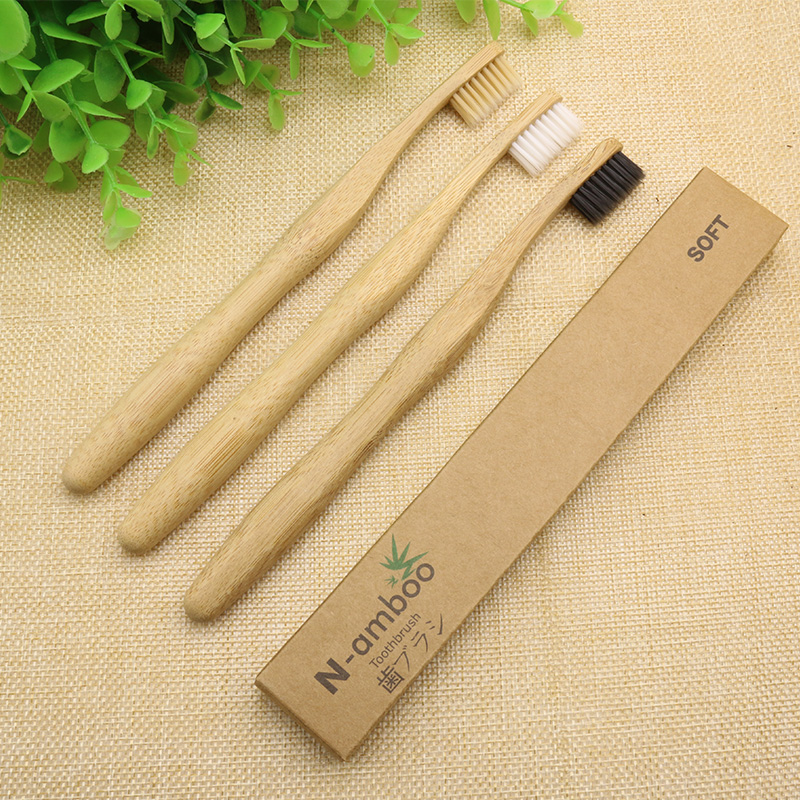 木质小头竹炭抑菌韩国3支牙刷