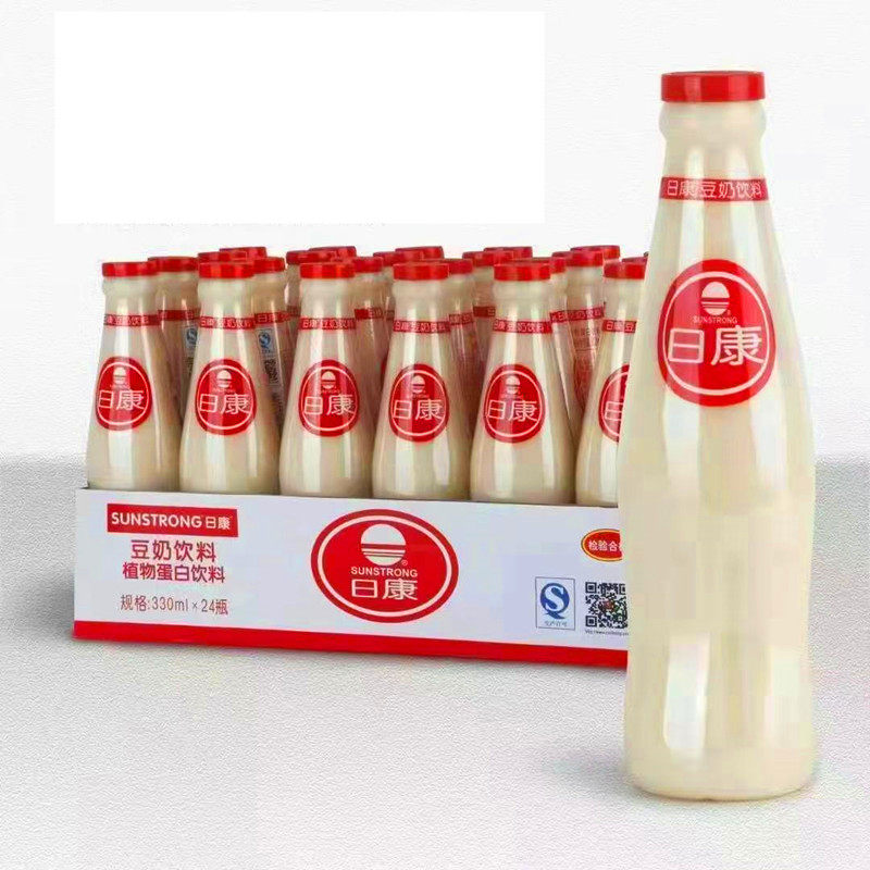 整箱24瓶*330ml豆奶植物蛋白饮料学生上班低脂早餐奶饮品豆浆瓶装