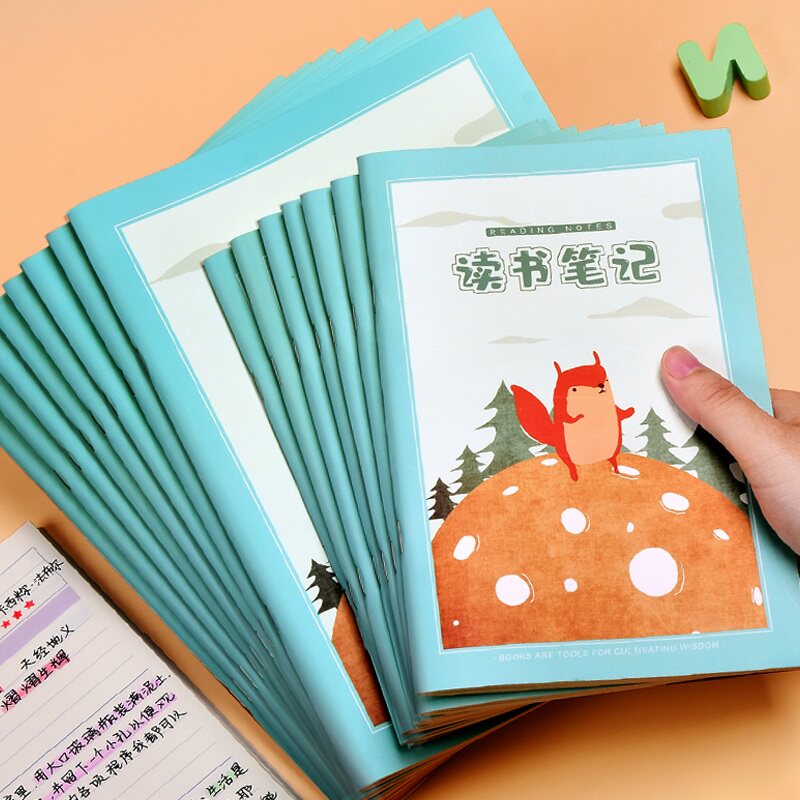 好词好句摘抄本小学生课外读书笔记本子一年级二三四五六年级用语文好词好句好段阅读记录卡日积月累文具用品