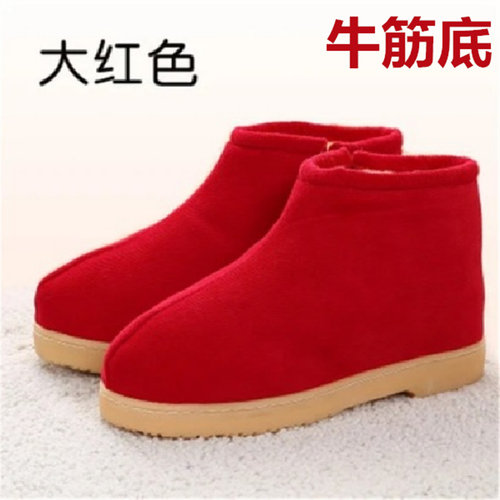 老人慈溪二棉东北加绒加厚冬季灯芯绒棉鞋女手工制作过冬居家室外