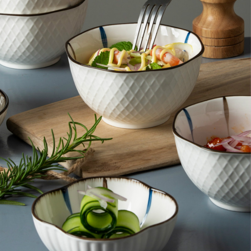 日式网红餐具单件小碗吃饭陶瓷碗