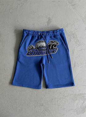 Trapstar Shooter Shorts男士新款短裤高质量刺绣London裤子