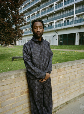 Rel@xed 中国风拉链尼龙夹克外套复古高级感透孔时尚高质量休闲裤