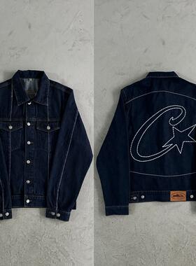 Corteiz 新款时尚百搭刺绣星星牛仔外套长裤高品质嘻哈ins风潮流