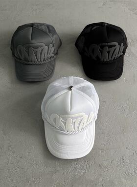 SYNA新款时尚百搭棒球帽嘻哈街头说唱休闲运动网面发泡鸭舌帽潮流