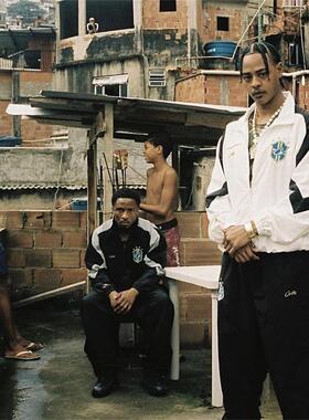 Corteiz 新款潮梭织套装透气嘻哈说唱街头运动恶魔岛上衣长裤套装