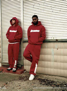 Drama Call卫衣套装加绒保暖欧美明星同款UKDRIPDRILL  嘻哈街头