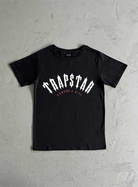 Trapstar 夏季原创美式休闲潮流街头情侣男女宽松圆领基础短袖T恤