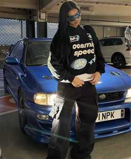 Broken Planet刀割百搭长家泥染裤子男女工装裤宽松破洞休闲同款B