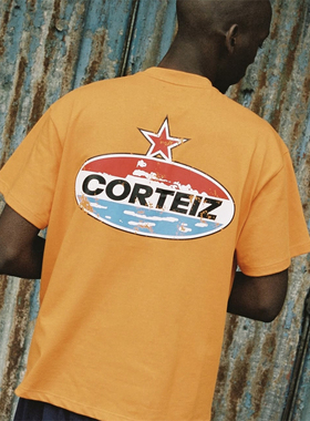 Corteiz 夏季新款街头重量级船帆短袖Tee字母宽松休闲圆领男女T恤