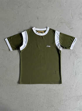 Corteiz恶魔岛足球T恤18号印花男款网眼透气休闲街头运动短袖uk