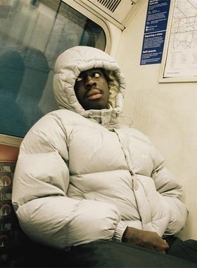 Corteiz秋冬季美式高街DRILL风连帽灰色羽绒服潮流时尚外套保暖