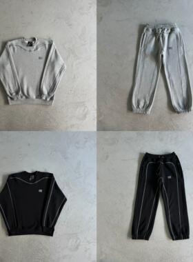 Business Attire 新款时尚潮流KROEN刺绣高品质卫衣卫裤运动套装