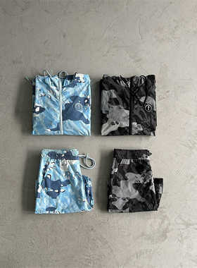 Trapstar 街头时尚防风高品质水洗连帽针织开衫撞色香港直邮男士