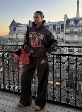 Broken Planet好看得要命长腿神裤加绒显瘦休闲直筒裤宽松运动裤