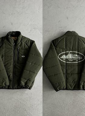 Corteiz 秋冬季时尚百搭高质量绝缘橄榄色夹克男女款防寒外套流行