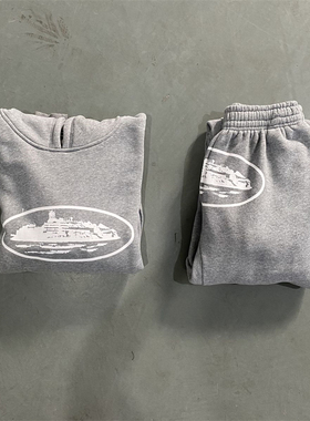 Corteiz男士春秋卫衣连帽长袖宽松加绒运动top品质Sweater set