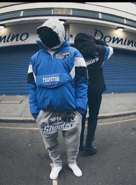 Trapstar 新款男士羽绒棉服刺绣夹克男女同款英国街头爆款ins潮牌