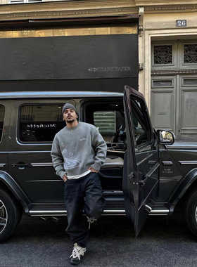 Broken Planet 新款时尚针织圆领套头长袖毛衣棉质字母印花潮男女