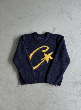Corteiz Star Mohair Knit Sweater男士大C马海毛衣CRTZ原创高品