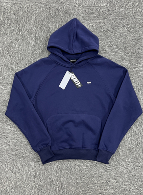 6PM 秋季新款街头嘻哈男女基础款小刺绣连帽卫衣宽松休闲百搭长袖