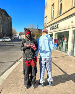 MINUSTWO印花多口袋宽松休闲潮牌街头嘻哈直筒长裤工装裤男可拆卸