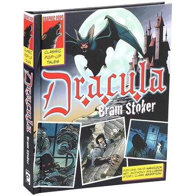 现货 德古拉立体书 Classic Pop-Ups: Dracula 英文原版 Anthony Williams作品 经典文学互动立体书