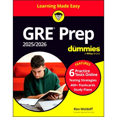 预订 GRE Prep 2025/2026 for Dummies: Book + 6 Practice Tests + 400 Flashcards Online: 9781394255665
