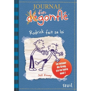 dégonflé 书 Journal 预售 少儿入门读物 法国进口原版 小屁孩日记2 Jeff 法语版 fait loi Rodrick Kinney