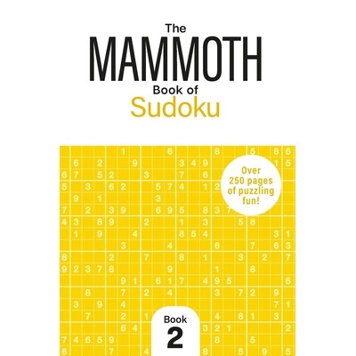 巨型数独书2 解谜数学游戏 英文原版 智商挑战 The Mammoth Book of Sudoku 2