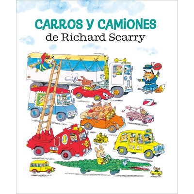 预订 Carros y camiones de Richard Scarry(理查德·斯凯瑞的汽车和卡车以及西班牙版的东西) 西班牙文 交通工具主题 汽车卡车