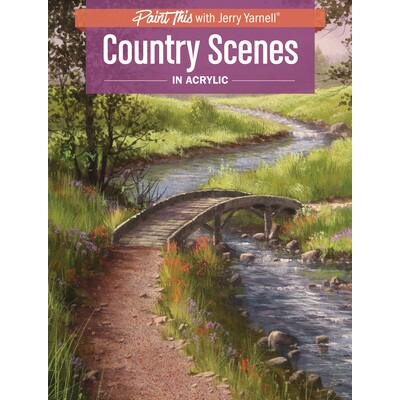 预订 亚克力乡村画 绘画技法 绘画教程 油画 水彩画 英文版 Country Scenes in Acrylic:9781440350221