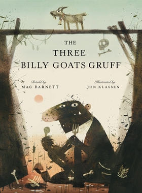 预售 三只小山羊 Jon Klassen 凯迪克奖插画师 Mac Barnett 儿童精装绘本 英文原版 The Three Billy Goats Gruff