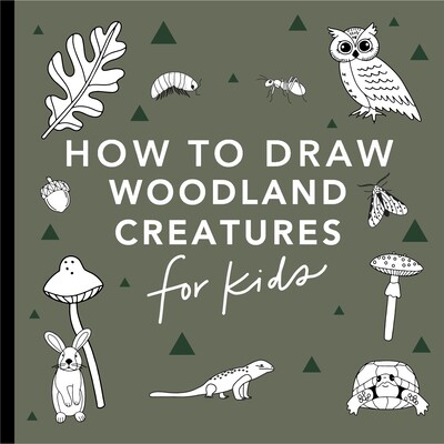 预订 如何为孩子画画:蘑菇和林地生物 艺术 绘画技法 英文 儿童学画画 How To Draw For Kids Series How to Draw for Kids: Mush