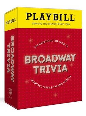 现货 Playbill杂志出品 百老汇知识卡牌 音乐剧粉 话剧迷 互动游戏 礼品书 粉丝聚会 英文原版 Playbill Broadway Trivia