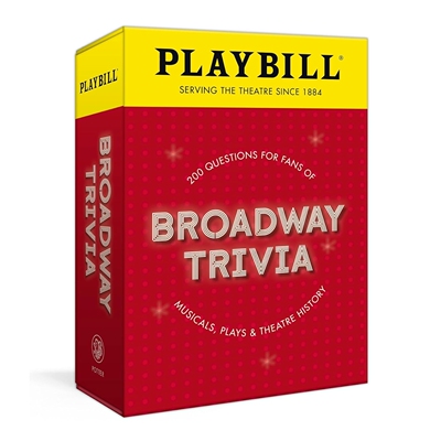 现货 Playbill杂志出品 百老汇知识卡牌 音乐剧粉 话剧迷 互动游戏 礼品书 粉丝聚会 英文原版 Playbill Broadway Trivia