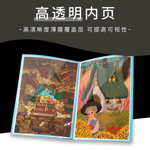 日加4K画册夹加厚材质A2收纳册