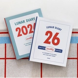 韩国indigo简约生肖2026日程本周计划胶套本手账八分格横线记事本