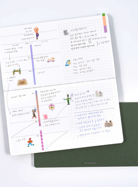 韩国ANALOGUE KEEPER简约便携横版空白记事本万年型月周计划本INS