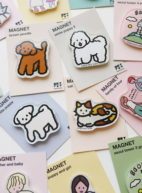 韩国ZEROPERZERO可爱ins亚克力磁性贴创意家居留言白板装饰冰箱贴