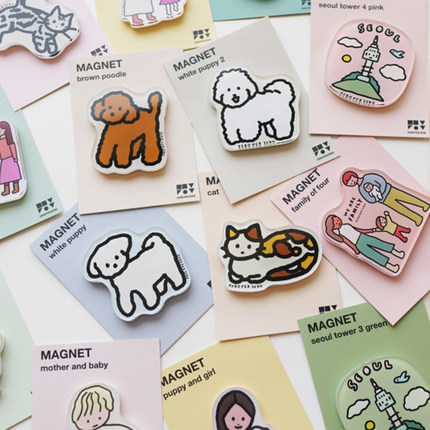 韩国ZEROPERZERO可爱ins亚克力磁性贴创意家居留言白板装饰冰箱贴