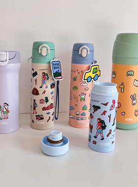 韩国ZEROPERZERO膳魔师联名保温杯成人儿童双层不锈钢马克杯保冷