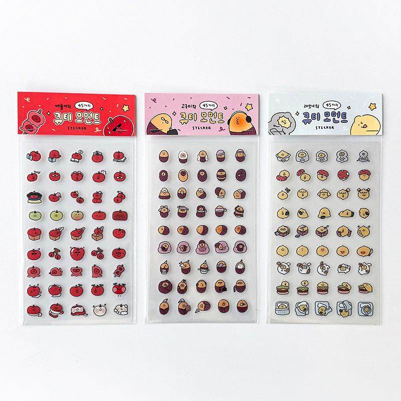 可爱手账素材贴纸无痕装饰素材